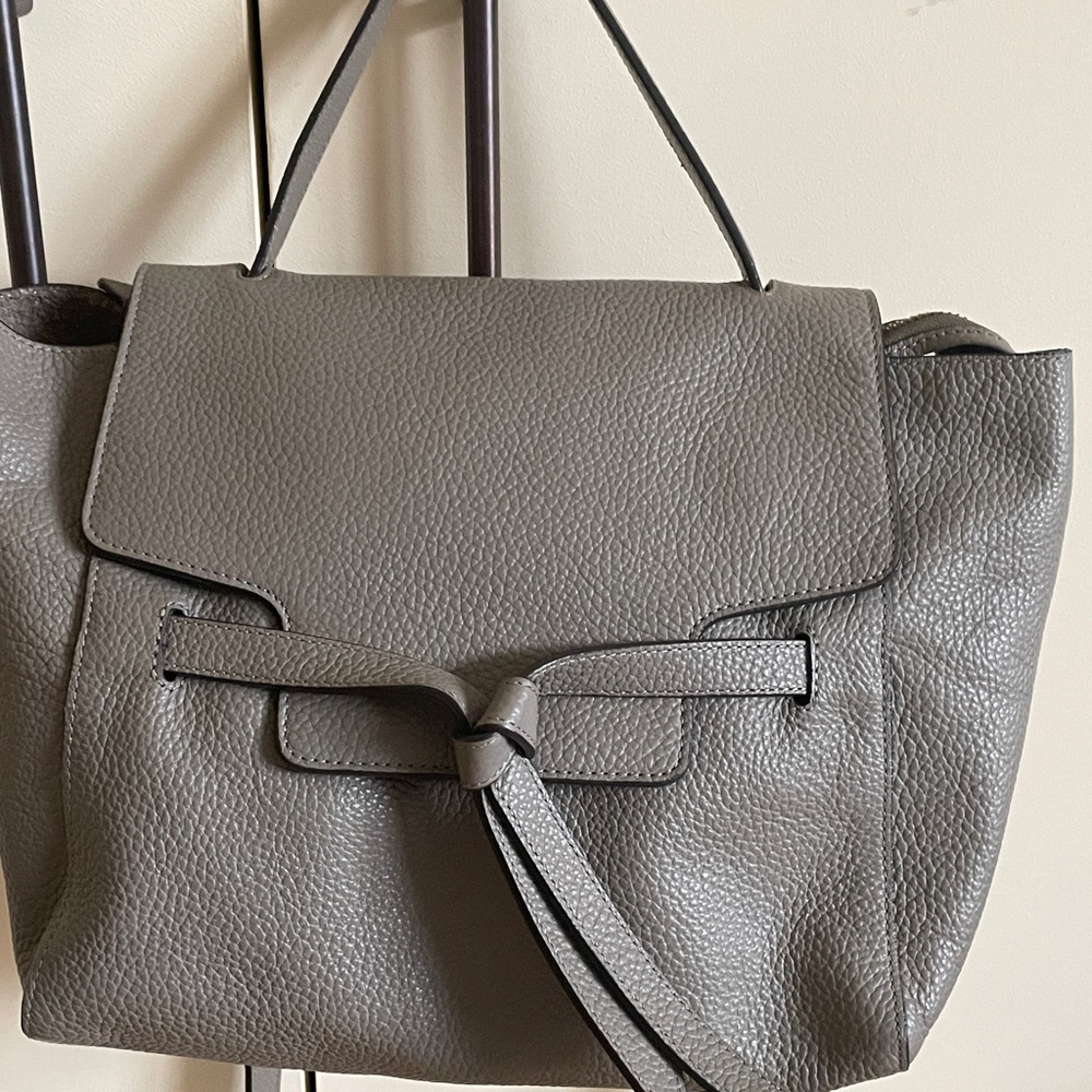 Annabell Ingall Greige Pebbled Leather Crossbody - almost new